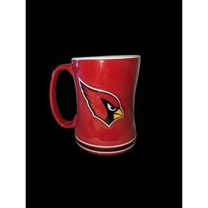 Arizona Cardinals Logo Brands Coffee Mug Red Team Logo Fan Gear Collectible